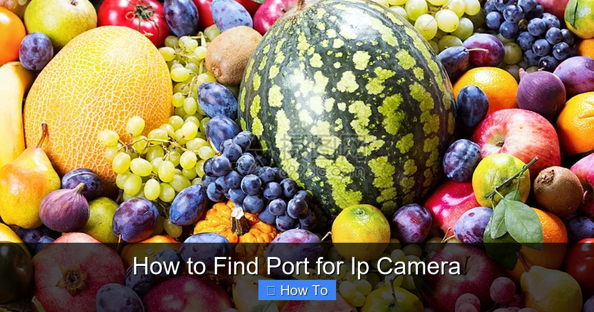 How to Find Port for Ip Camera
