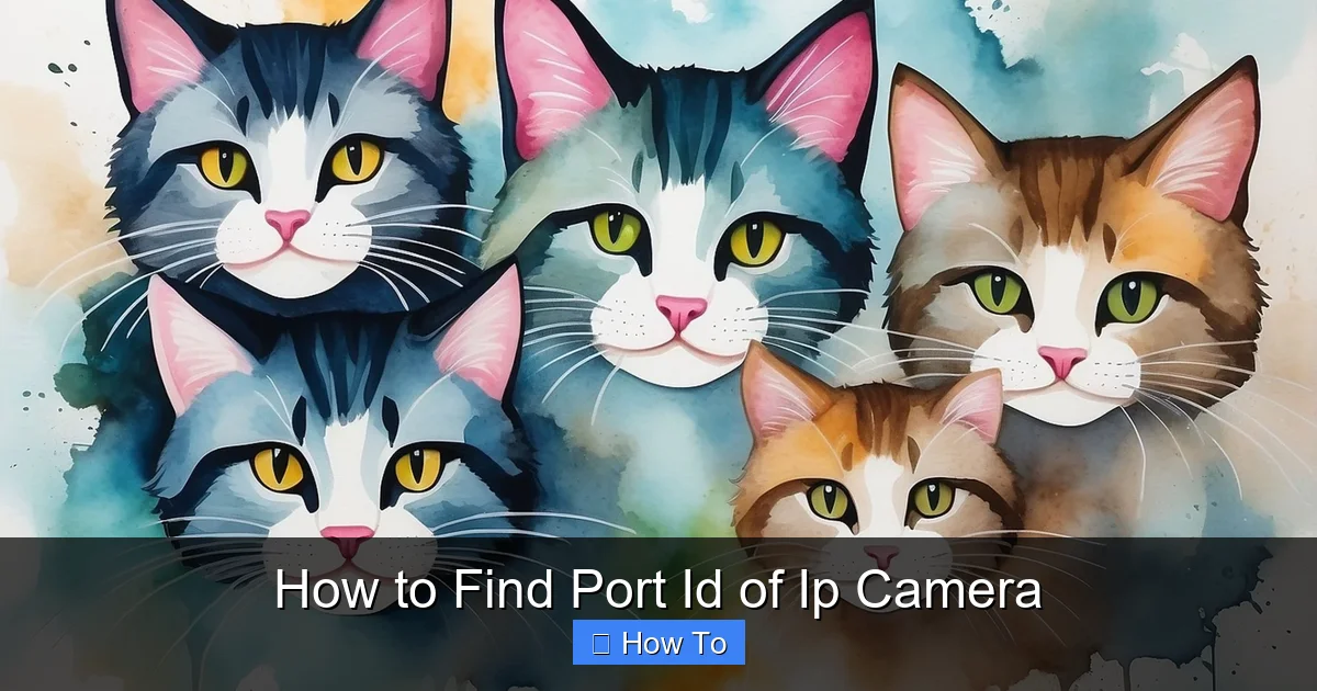 How to Find Port Id of Ip Camera