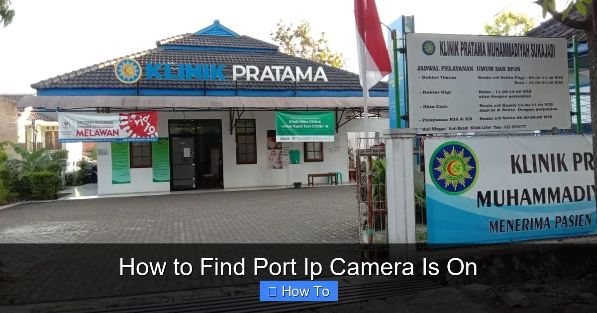 How to Find Port Ip Camera Is On