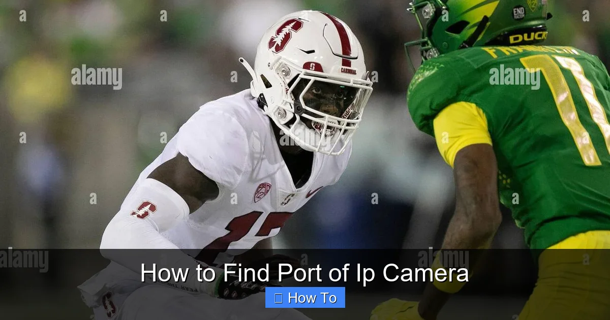 How to Find Port of Ip Camera
