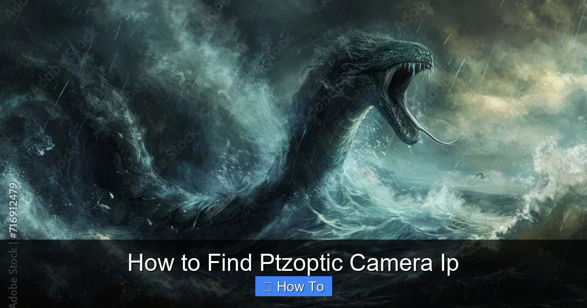 How to Find Ptzoptic Camera Ip