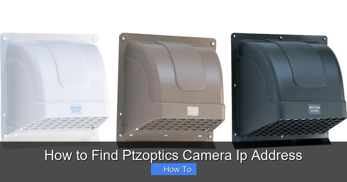 How to Find Ptzoptics Camera Ip Address