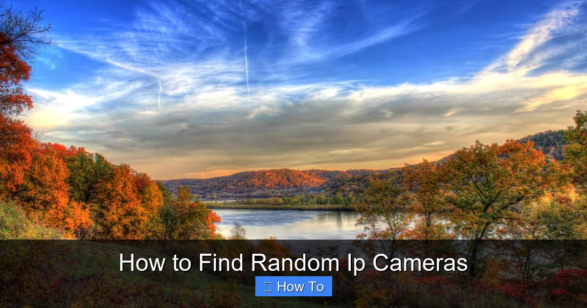 How to Find Random Ip Cameras