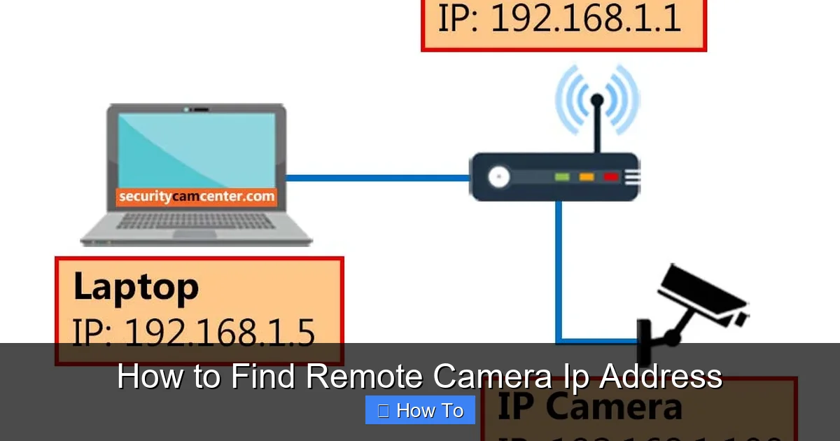How to Find Remote Camera Ip Address