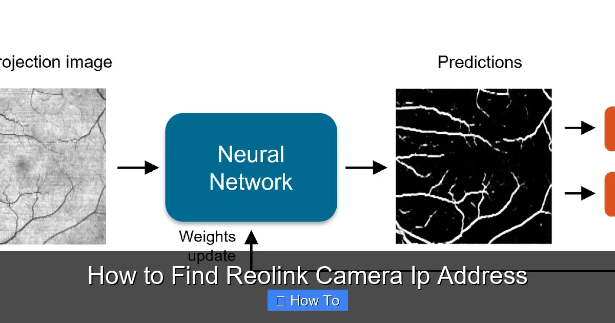 How to Find Reolink Camera Ip Address