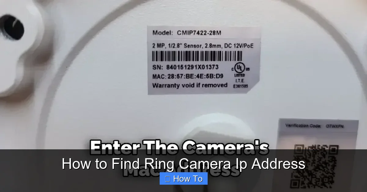How to Find Ring Camera Ip Address