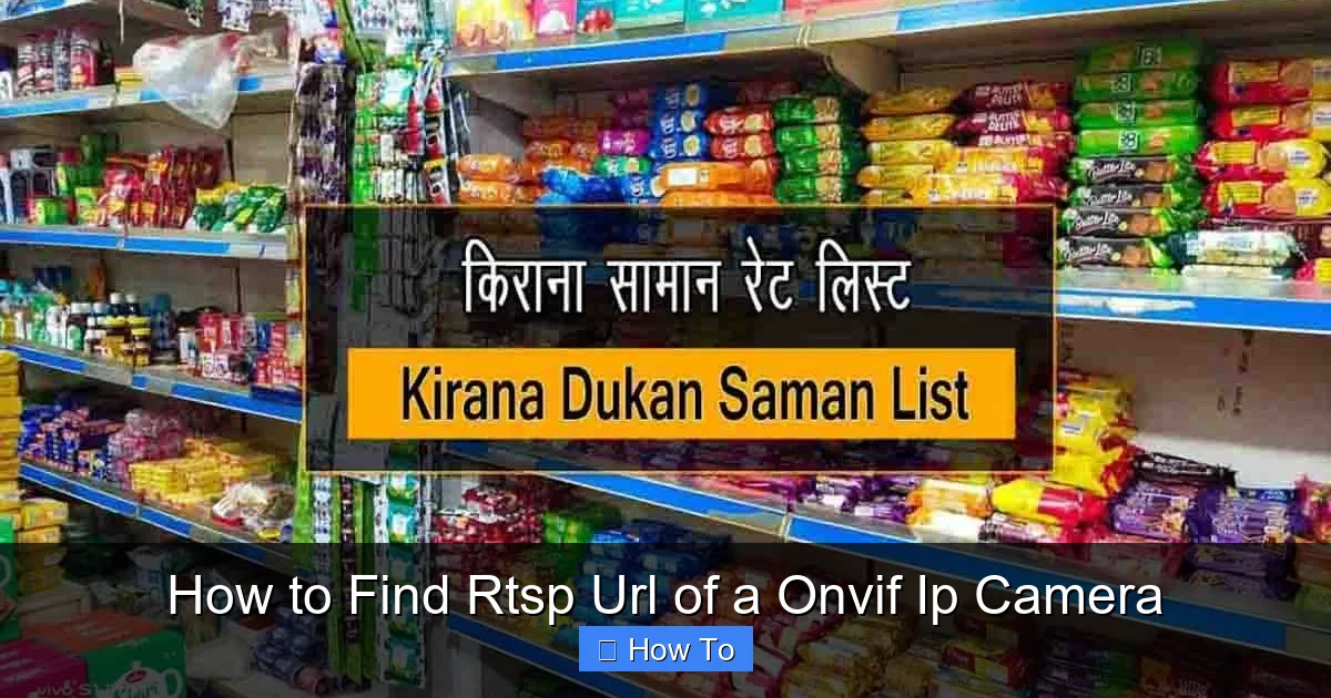How to Find Rtsp Url of a Onvif Ip Camera