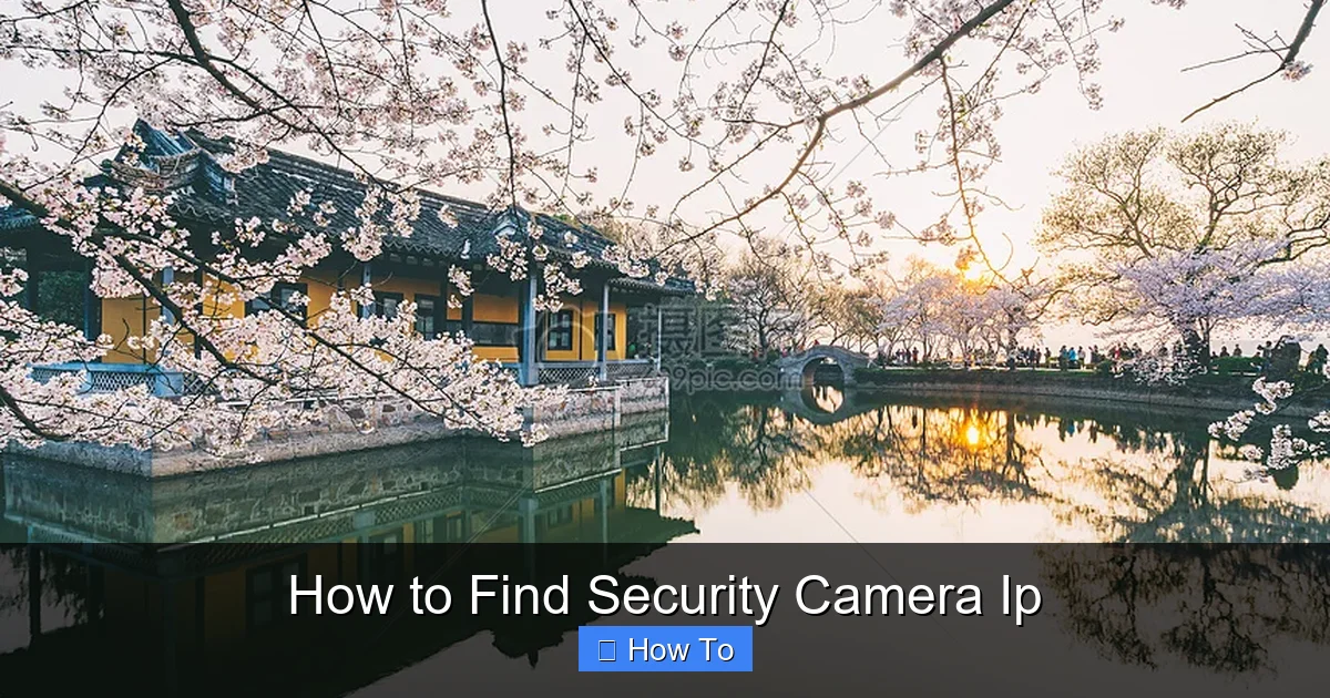 How to Find Security Camera Ip