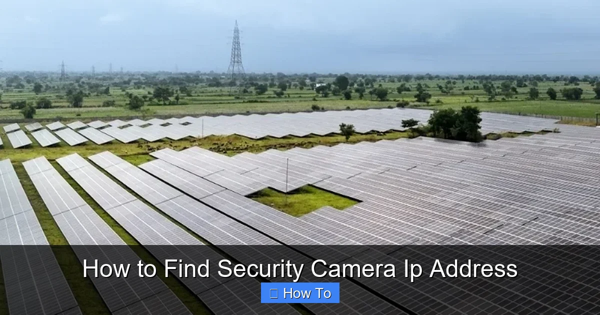 How to Find Security Camera Ip Address