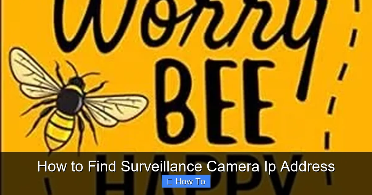 How to Find Surveillance Camera Ip Address