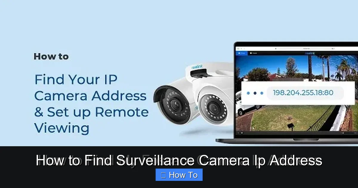 How to Find Surveillance Camera Ip Address
