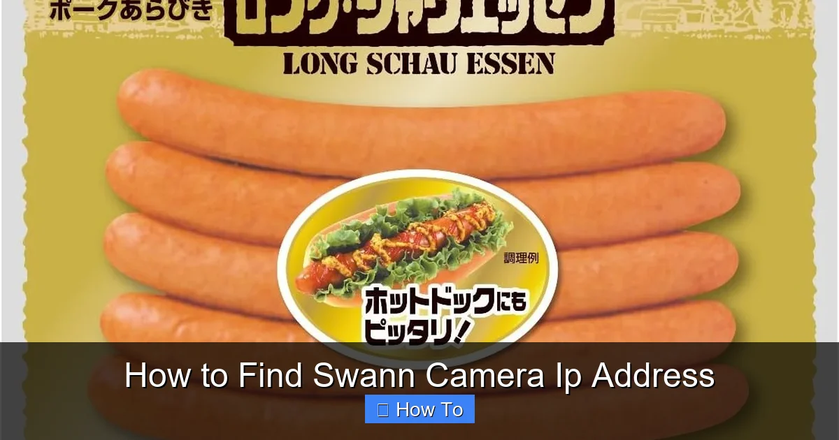How to Find Swann Camera Ip Address