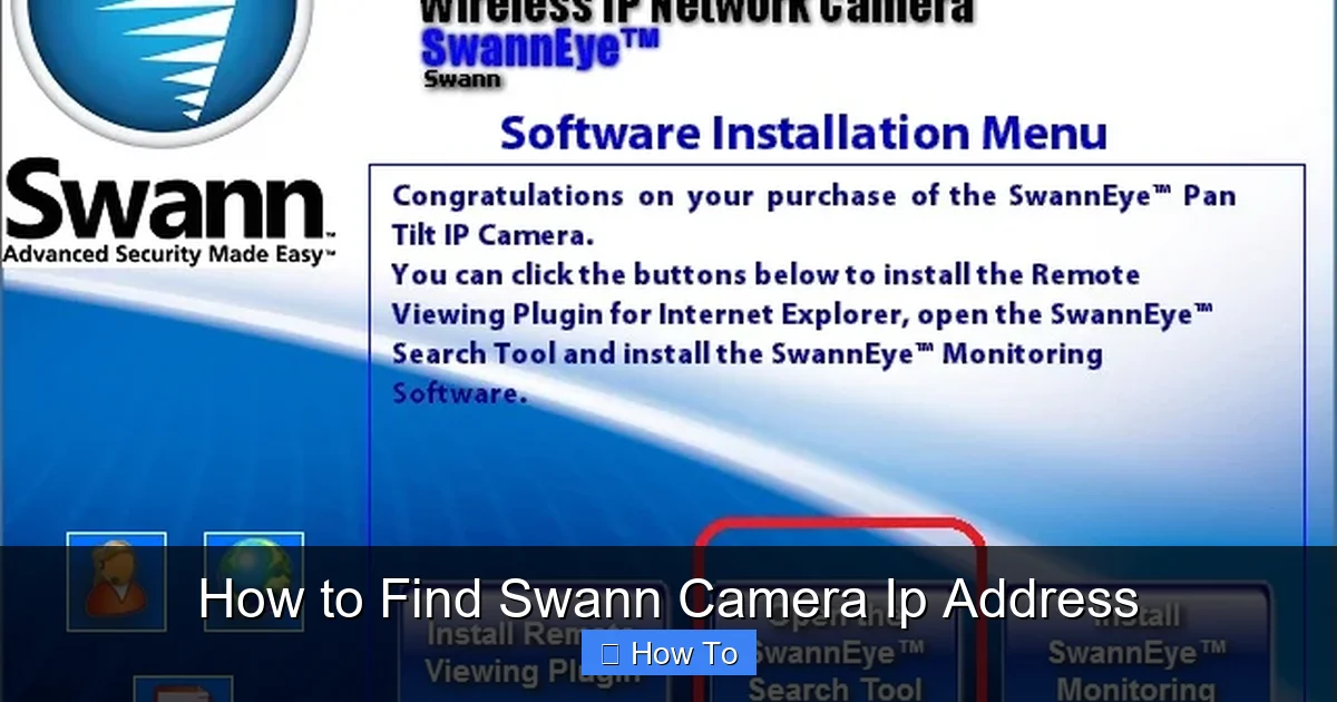How to Find Swann Camera Ip Address