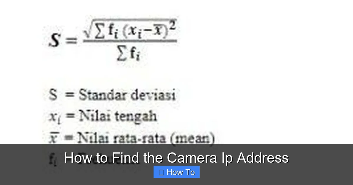How to Find the Camera Ip Address