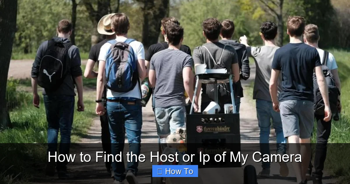 How to Find the Host or Ip of My Camera