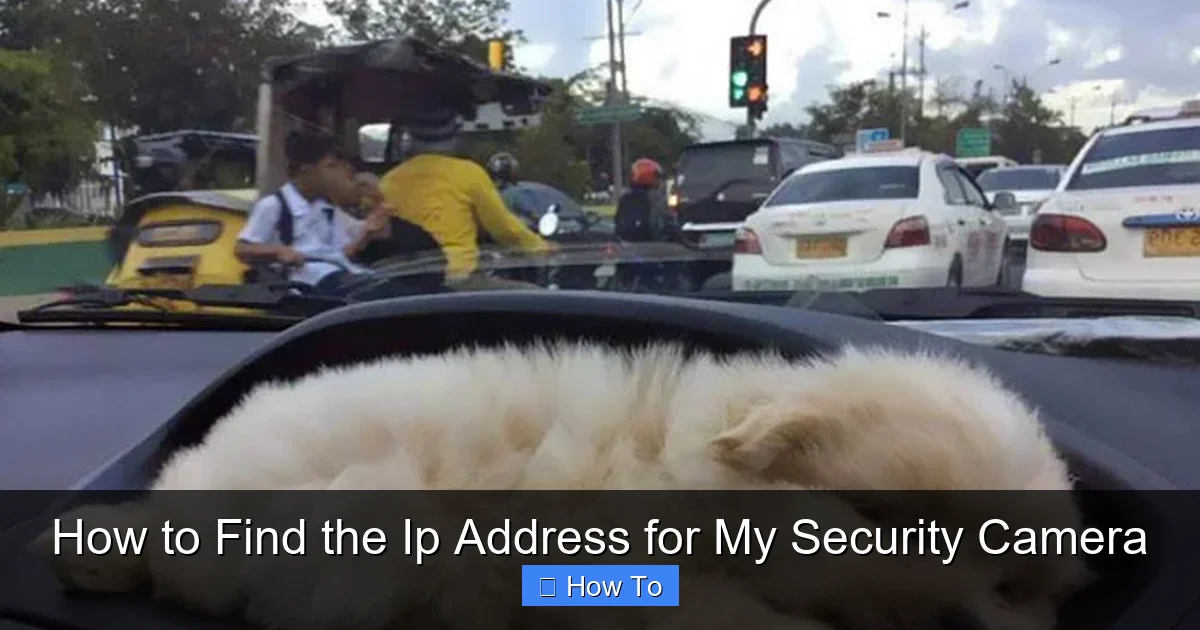 How to Find the Ip Address for My Security Camera