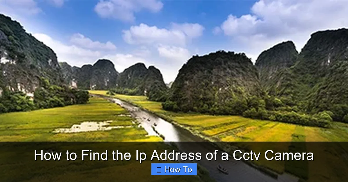 How to Find the Ip Address of a Cctv Camera