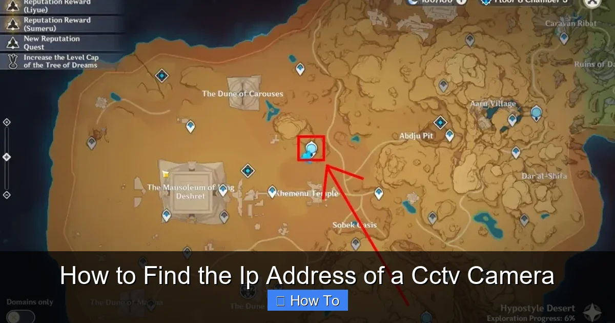 How to Find the Ip Address of a Cctv Camera