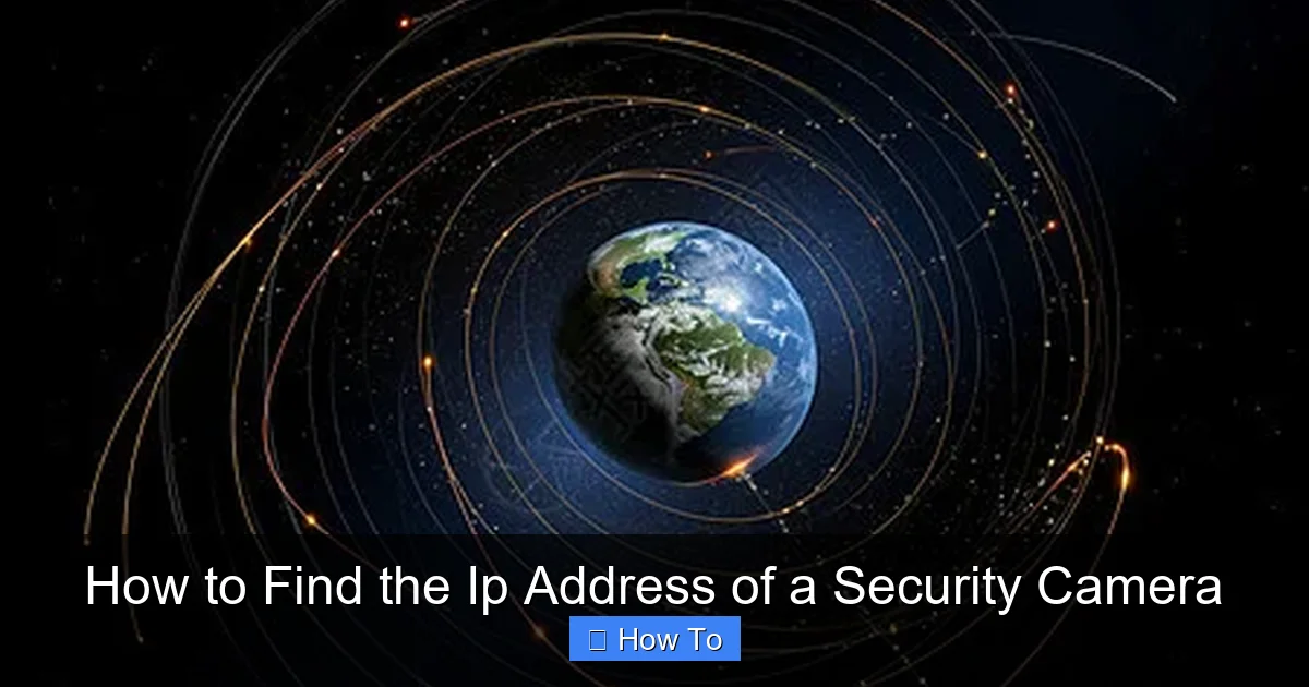 How to Find the Ip Address of a Security Camera