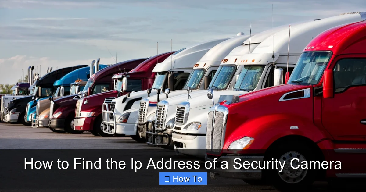 How to Find the Ip Address of a Security Camera