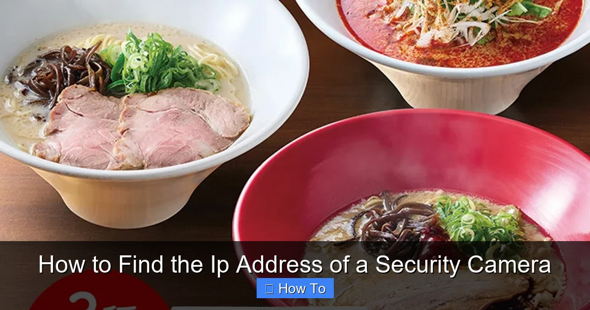 How to Find the Ip Address of a Security Camera