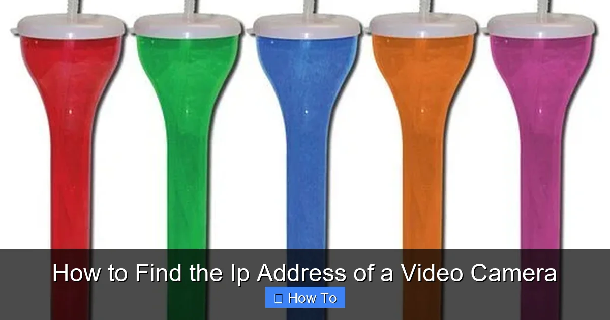 How to Find the Ip Address of a Video Camera