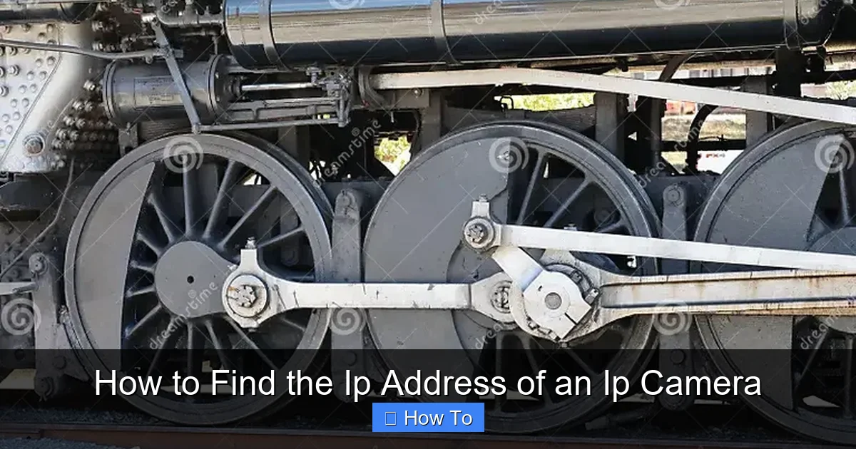 How to Find the Ip Address of an Ip Camera