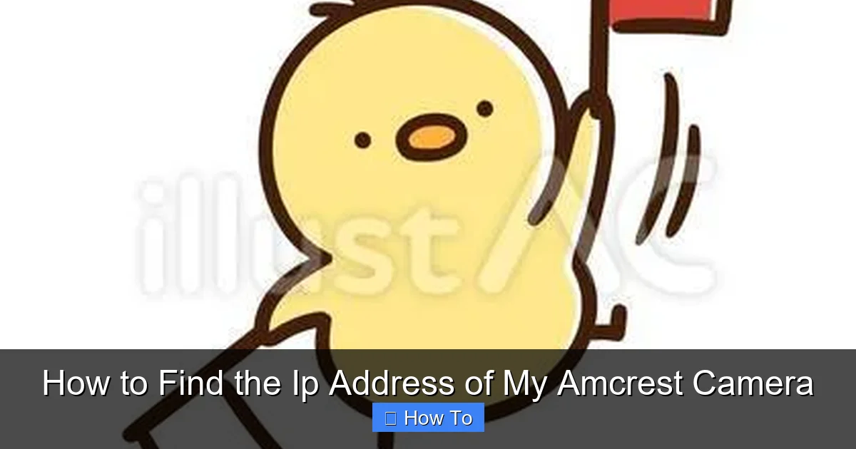 How to Find the Ip Address of My Amcrest Camera