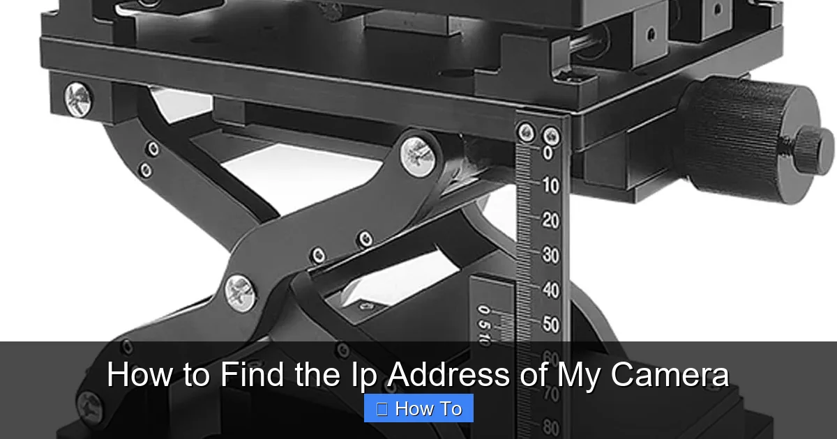 How to Find the Ip Address of My Camera