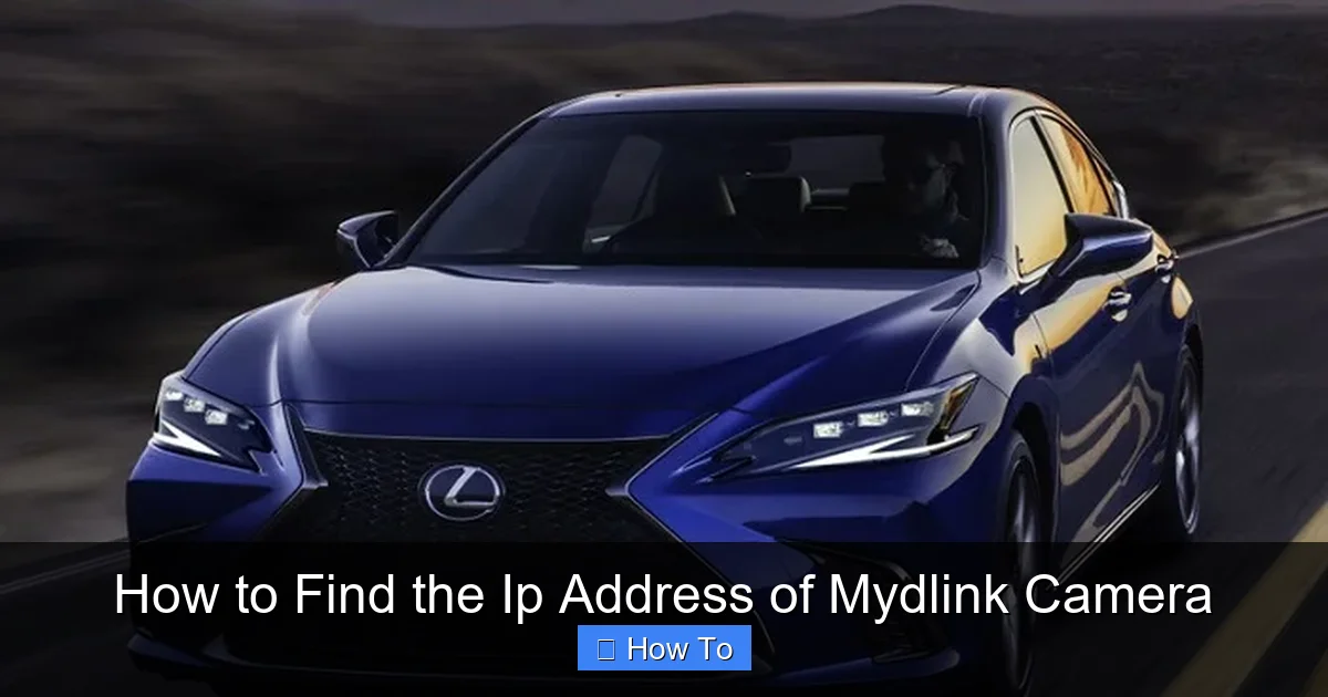 How to Find the Ip Address of Mydlink Camera