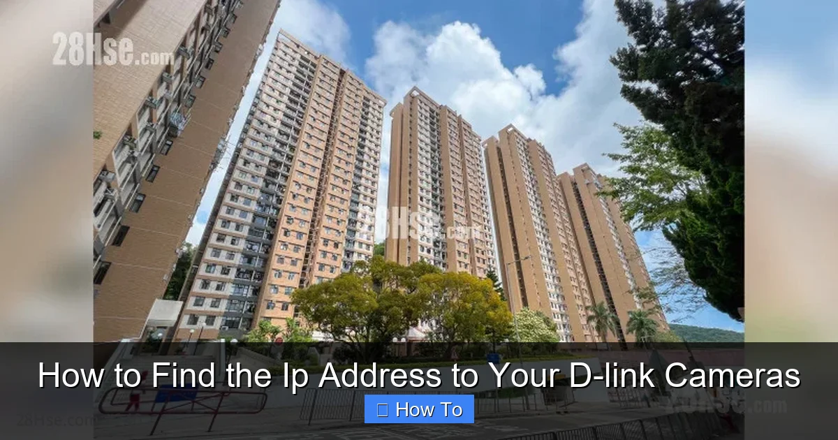 How to Find the Ip Address to Your D-link Cameras