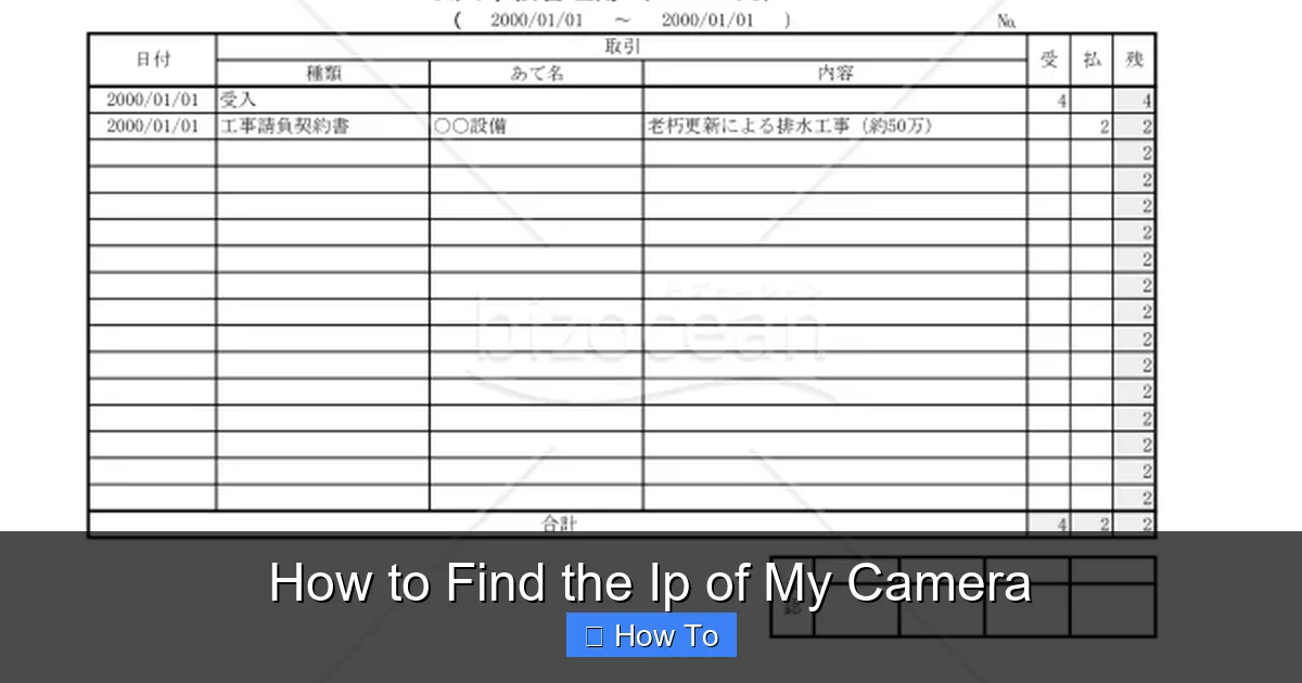 How to Find the Ip of My Camera