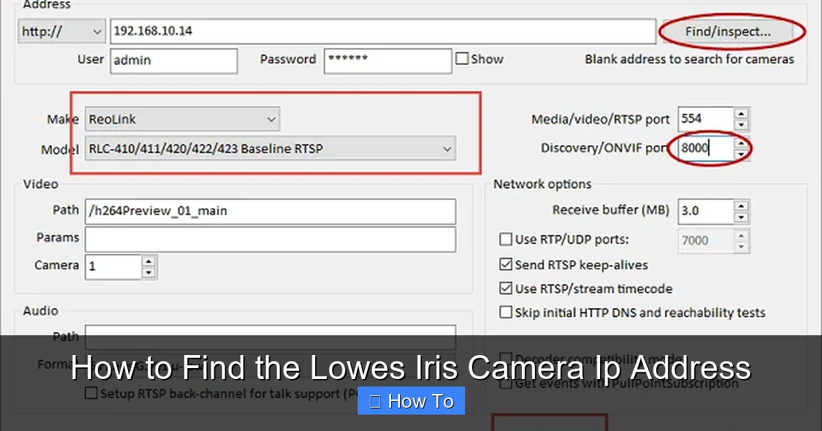 How to Find the Lowes Iris Camera Ip Address