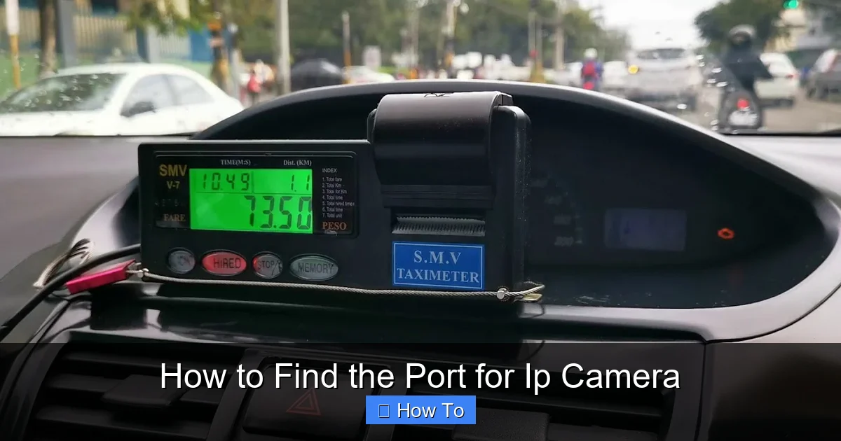How to Find the Port for Ip Camera