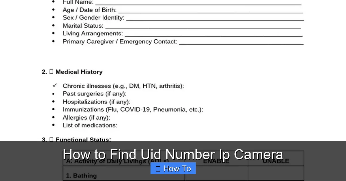 How to Find Uid Number Ip Camera