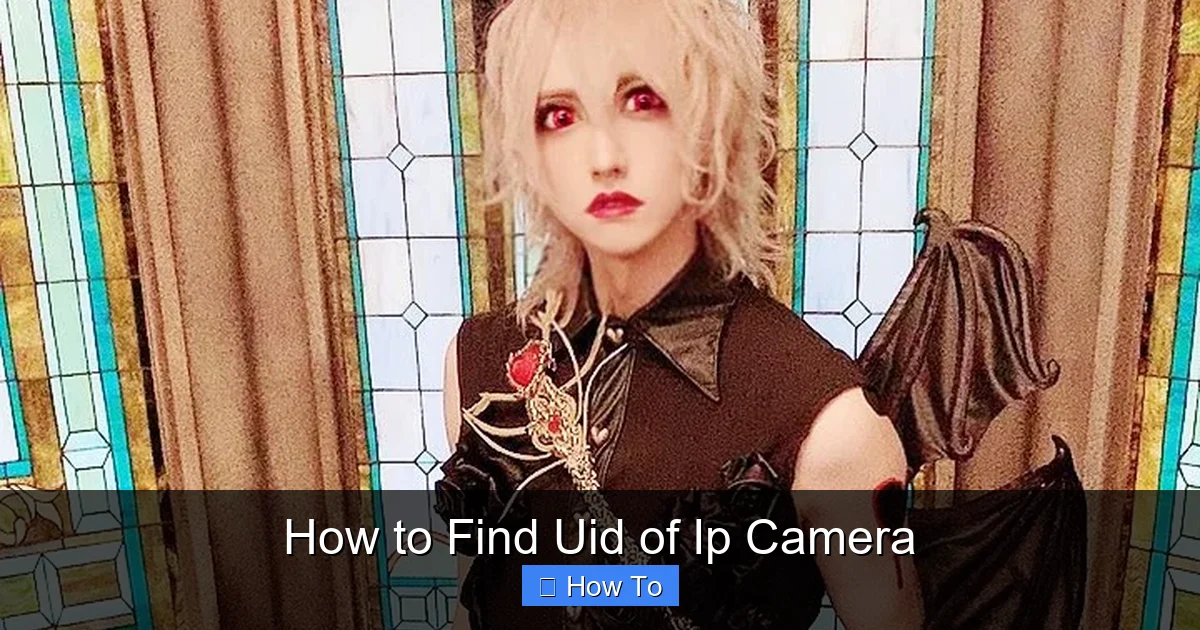 How to Find Uid of Ip Camera
