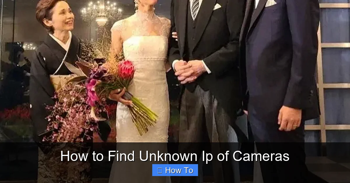 How to Find Unknown Ip of Cameras