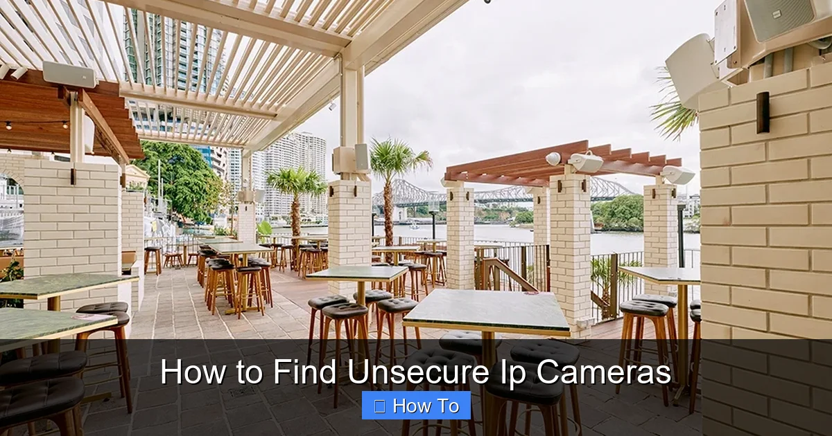 How to Find Unsecure Ip Cameras