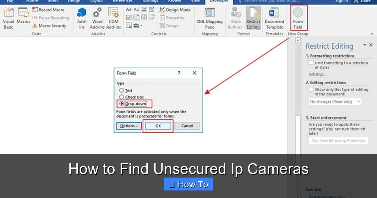 How to Find Unsecured Ip Cameras