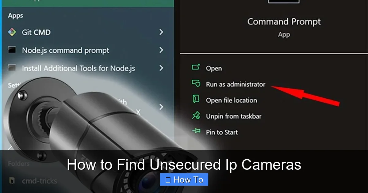 How to Find Unsecured Ip Cameras