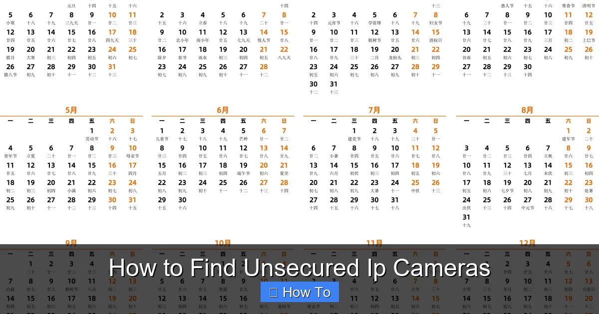 How to Find Unsecured Ip Cameras