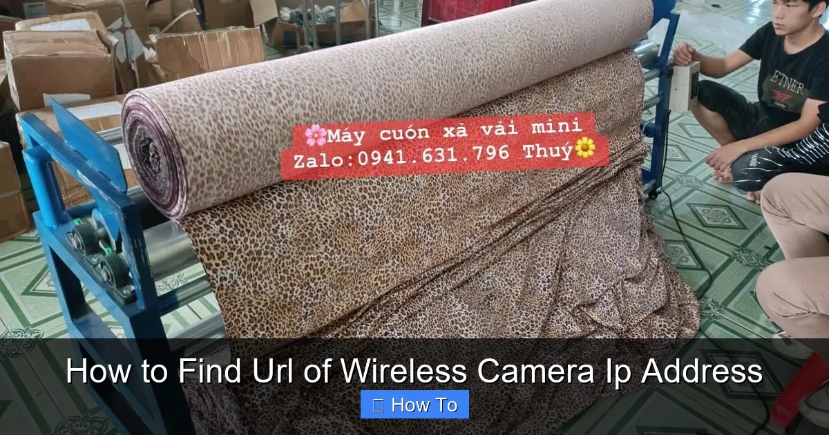 How to Find Url of Wireless Camera Ip Address
