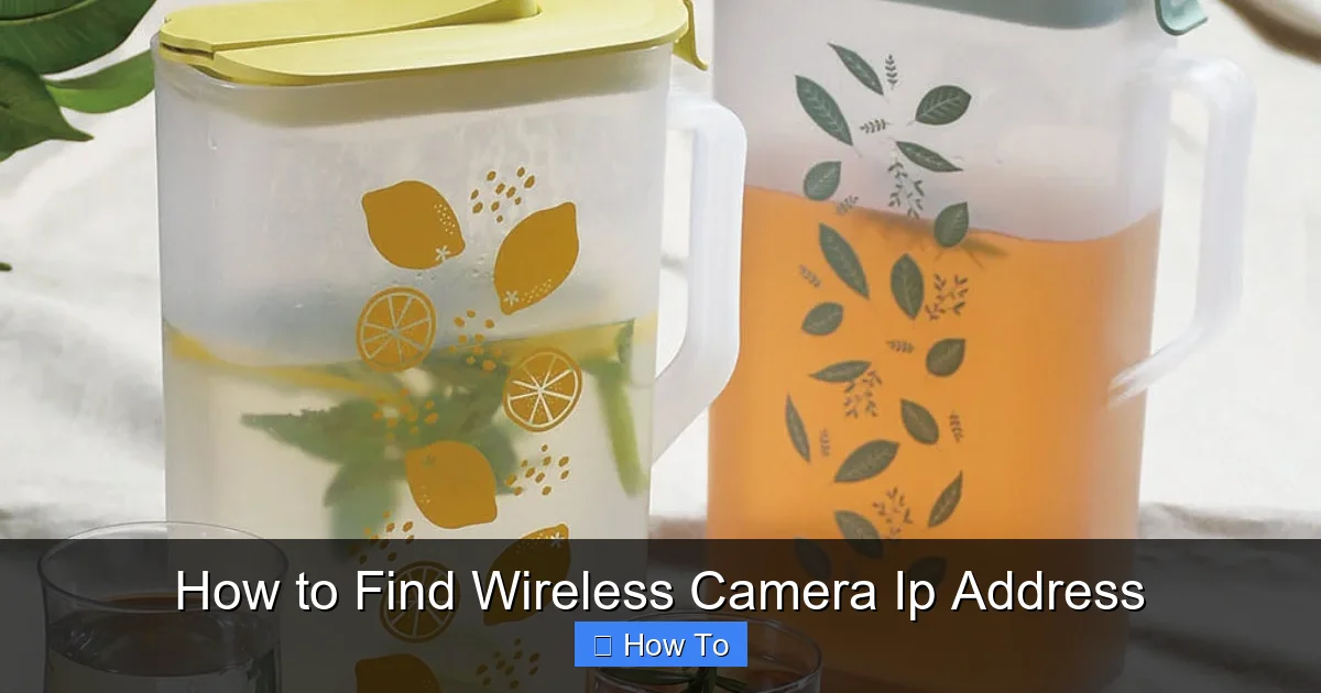 How to Find Wireless Camera Ip Address