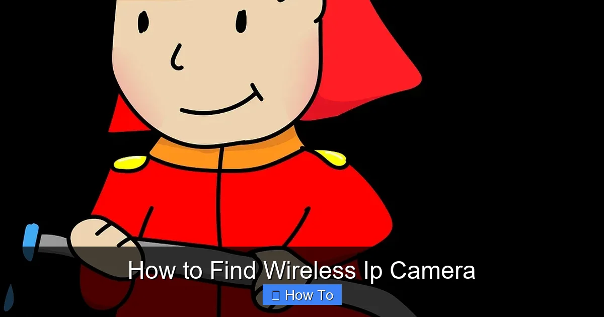 How to Find Wireless Ip Camera