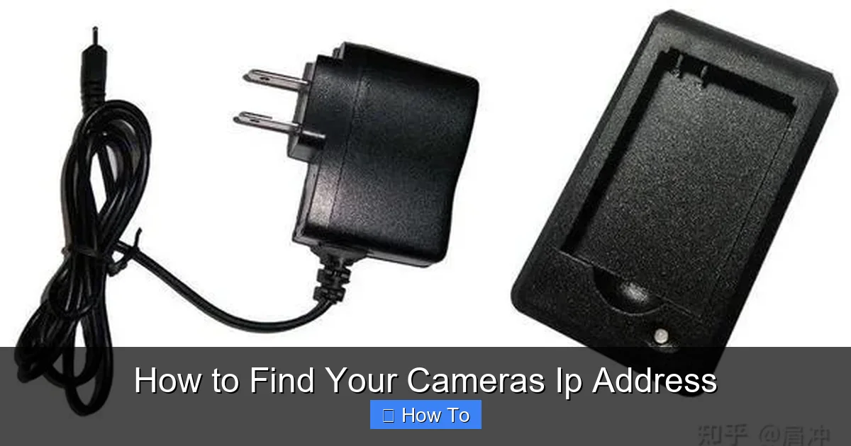 How to Find Your Cameras Ip Address