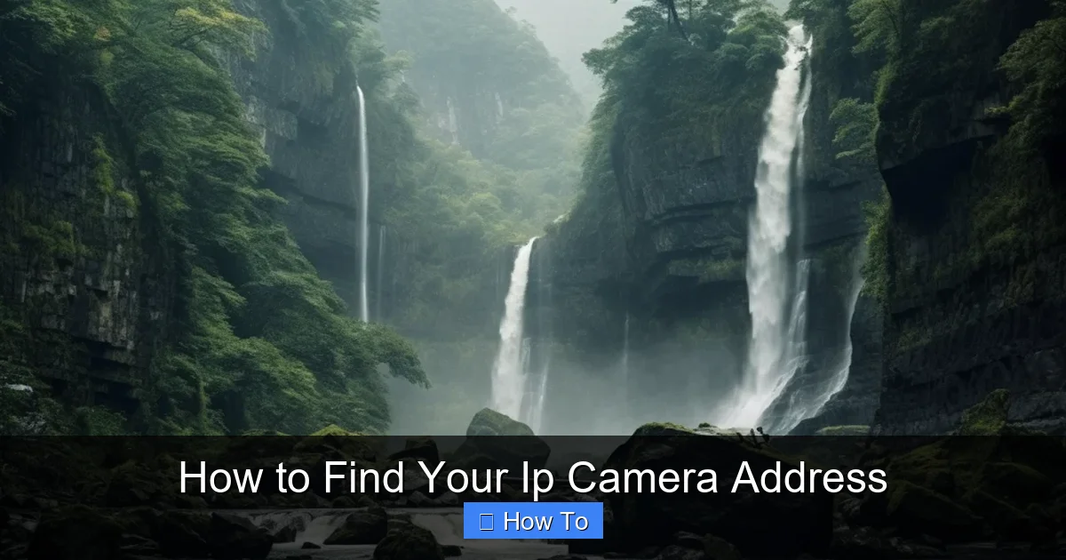How to Find Your Ip Camera Address