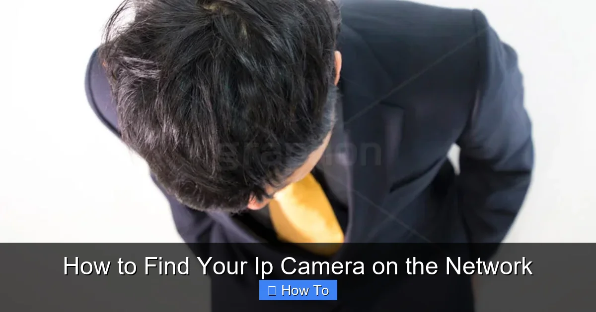 How to Find Your Ip Camera on the Network