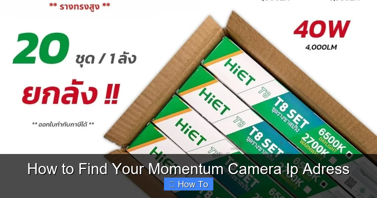 How to Find Your Momentum Camera Ip Adress