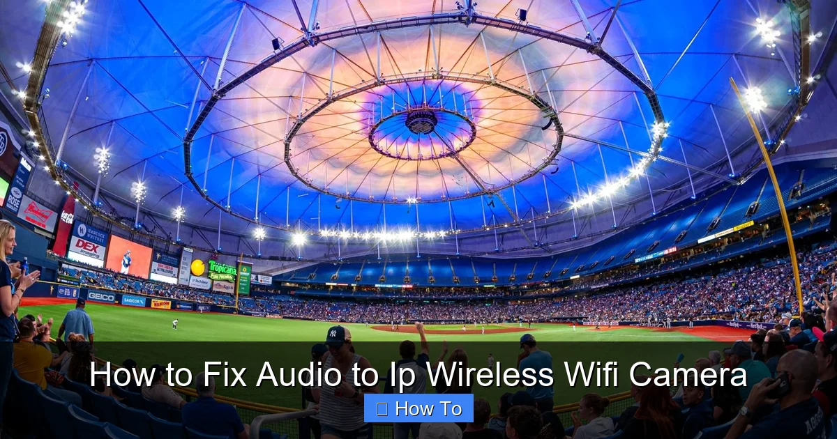 How to Fix Audio to Ip Wireless Wifi Camera