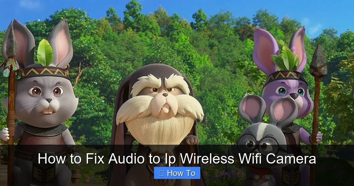 How to Fix Audio to Ip Wireless Wifi Camera